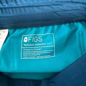 Figs Teal Technical Collection Scrub Set